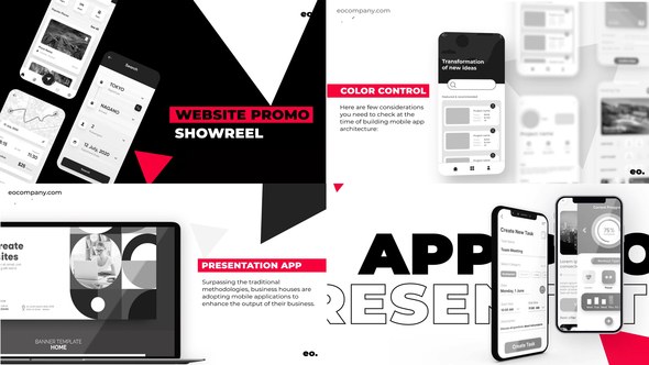 Videohive Black and White Website Promo Product Promo template preview
