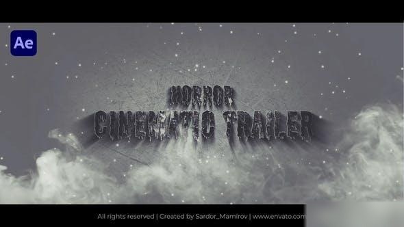 Videohive The Horror Cinematic Trailer 42952641 Openers template preview