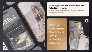 Videohive Vertical Instagram Reels Gold Product Promo template preview