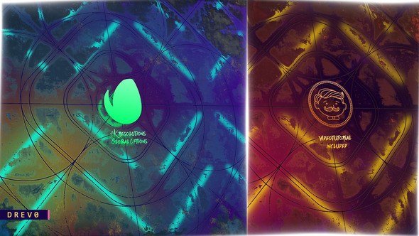 Videohive Old Mirror Lines Logo Titles template preview