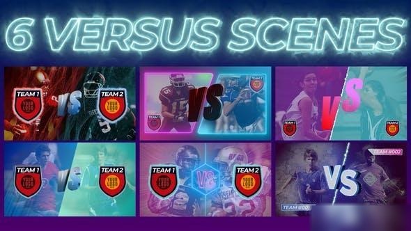 Videohive Six versus intro openers Openers template preview