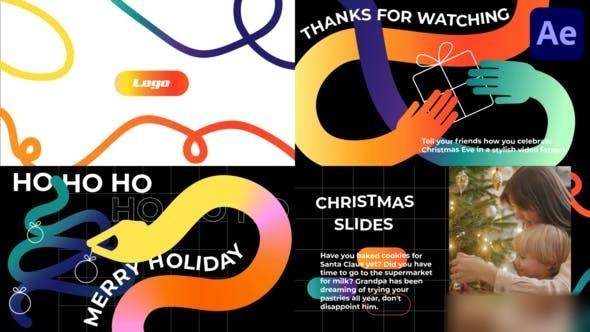 Videohive Christmas Slides for After Effects Openers template preview