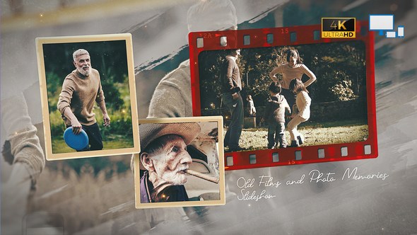 Videohive Old Films and Photo Memories Slideshow Video Displays template preview