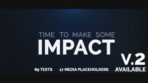 Cinematic Typo Intro Video Displays template preview