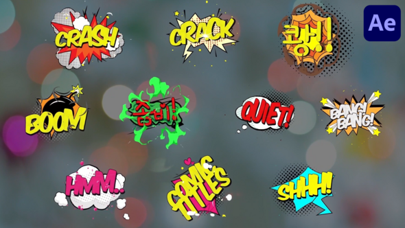 Videohive Comic Titles for After Effects 51756434 Titles template preview
