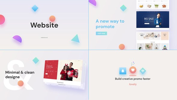 Videohive Clean Web Promo Product Promo template preview