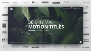 Videohive Minimal Titles Collection Titles template preview