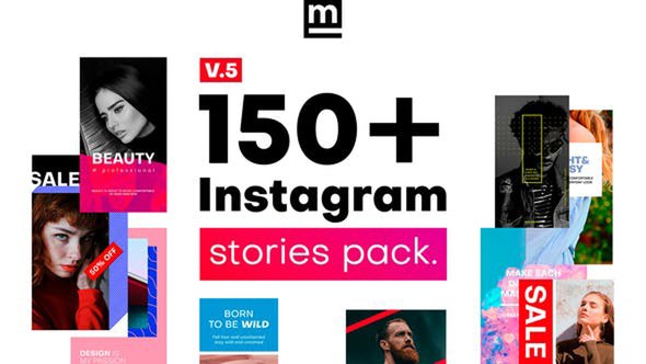 Instagram Stories Video Displays template preview