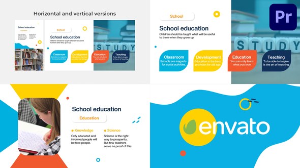 School Slideshow for Premiere Pro Premiere Pro template preview