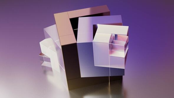 Videohive Cubic Structures Logo Stings template preview