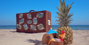 The Retro Suitcase - Holiday & Travel Promotion Video Displays template preview