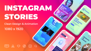 Elegant Instagram Stories Video Displays template preview
