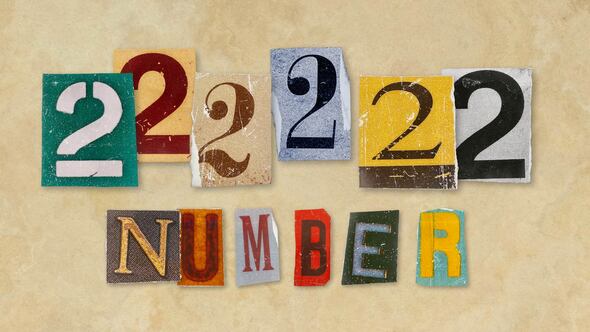 Videohive Ransom Letters - 2 Number Elements template preview
