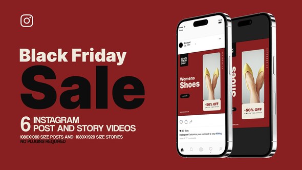 Videohive Black Friday Sale Instagram Promo Product Promo template preview
