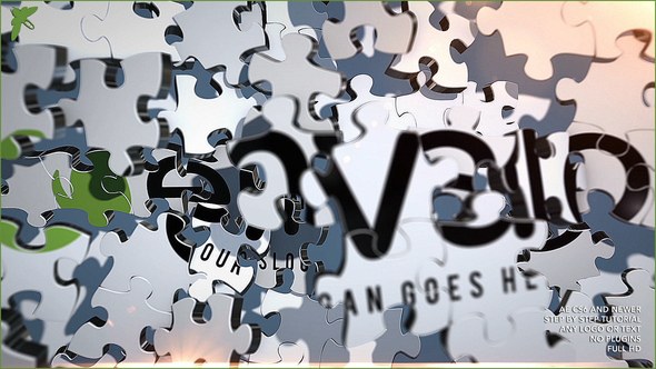 Videohive Puzzle Logo Logo Stings template preview