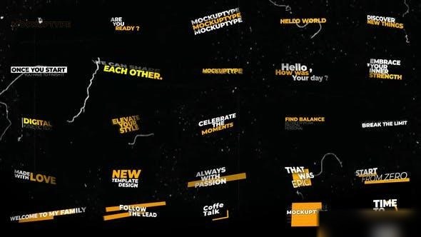 Videohive Text Titles Animations