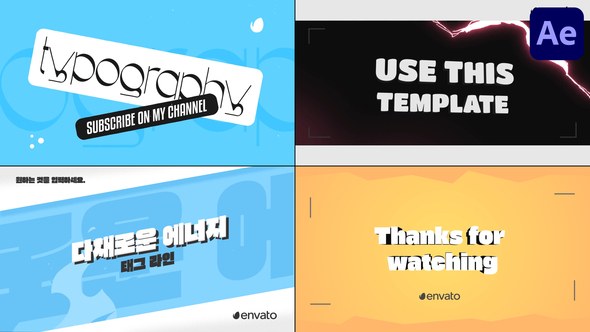 Videohive Flash FX Typography Titles for After Effects Titles template preview