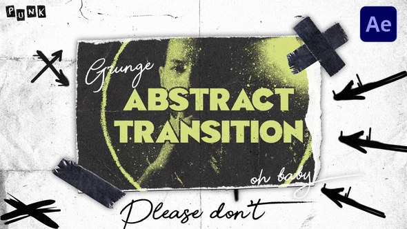 Videohive Grunge Abstract Transitions 57878659 Elements template preview