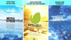 ULTIMATE OCEAN for Credits Video Displays template preview