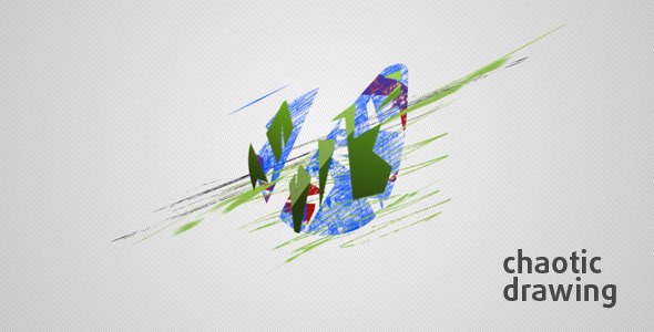 Videohive Chaotic Drawing Logo Stings template preview
