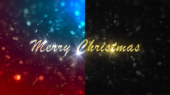 Christmas Titles Video Displays template preview
