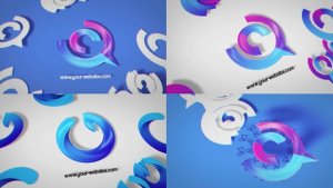 Videohive Fast Glitch Unveil Logo Stings template preview