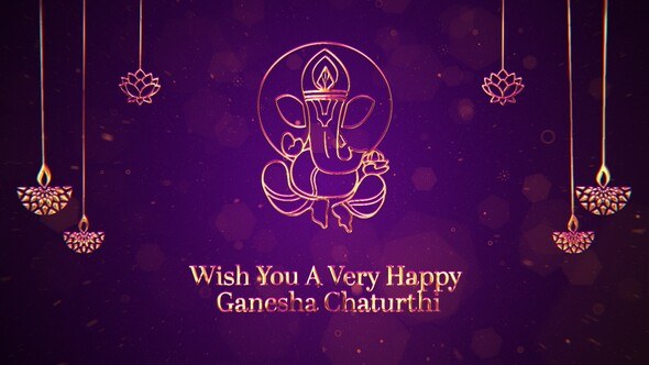 Videohive Ganesha Chaturthi Logo Logo Stings template preview