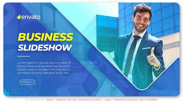 Videohive Global Business Slideshow Video Displays template preview