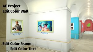 Videohive Louvre Petite Art Gallery Video Displays template preview