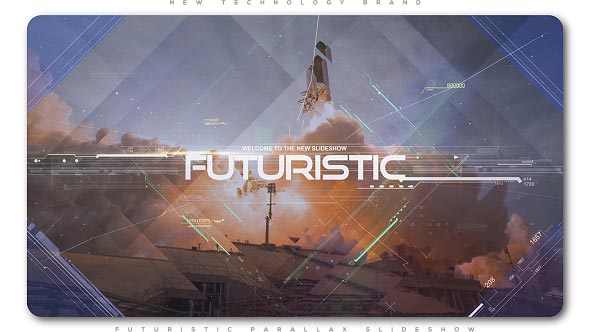Videohive Futuristic Parallax Slideshow | Opener Video Displays template preview