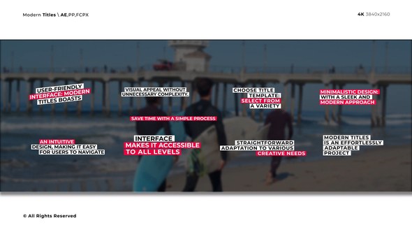 Videohive Modern Titles | After Effects 50170697 Titles template preview