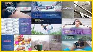Universal Slides Video Displays template preview