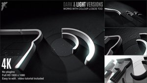 3D Stroke Logo Video Displays template preview
