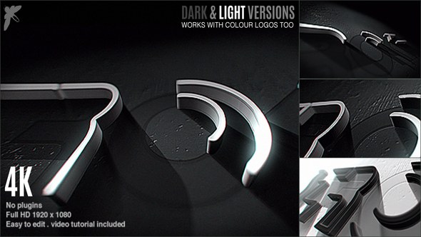 3D Stroke Logo Video Displays template preview