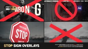 Videohive Stop Warning Overlays Elements template preview