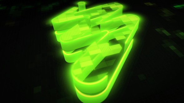 Videohive Digital Mosaic Logo | Futuristic Technology Opener Logo Stings template preview