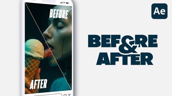 Vertical Creative Before and After Video Displays template preview