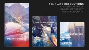 Videohive Vertical Parallax Wave Slideshow Openers template preview
