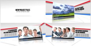 Videohive Line Corporate Presentation Video Displays template preview