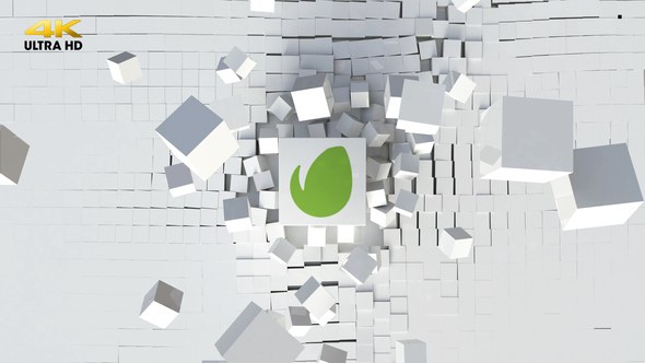 Videohive Cubic Explosion Logo Logo Stings template preview