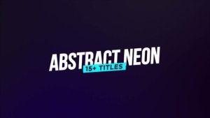 Videohive Abstract Neon Titles Titles template preview