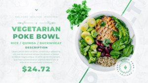 Videohive Green Food Promo Product Promo template preview
