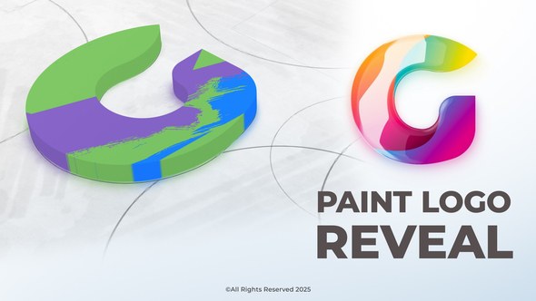 Videohive Paint Logo Reveal 58325581 Logo Stings template preview
