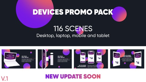 Devices Website Promo Pack Video Displays template preview