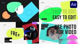 Videohive Neon Typography Slideshow for After Effects Openers template preview