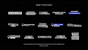 Videohive Titles | AE 57500000 Titles template preview