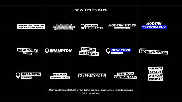 Videohive Titles | AE 57500000 Titles template preview