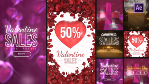 Videohive Valentine Sales Instagram Stories Elements template preview