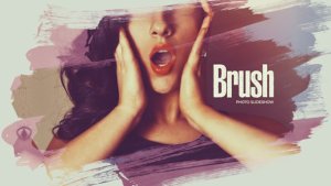 Beautiful Brush Photo Slideshow Video Displays template preview