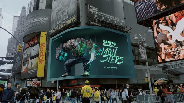 New York City Billboards Mockup Video Displays template preview